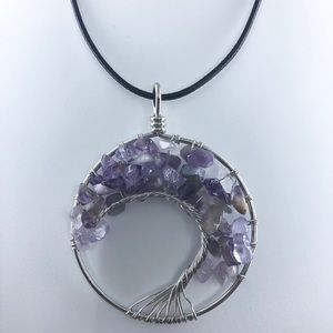 Chakra Healing Gemstone Tree of Life Necklace!